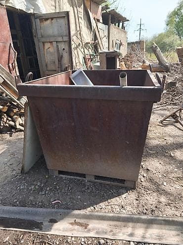 купить мусорный контейнер: Металлический контейнер для строительного мусора/скрапа. - Материал — 1