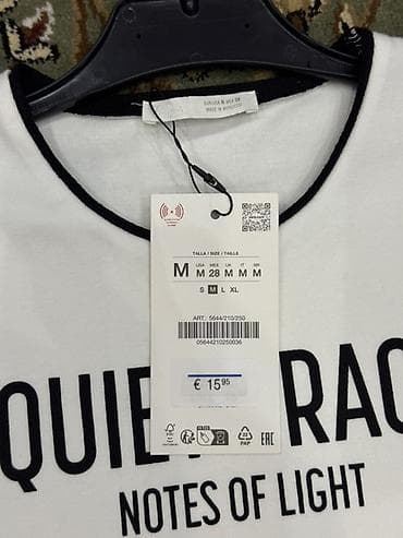 фудбола: Футболка, Облегающая модель, Zara, Новый, M — 2