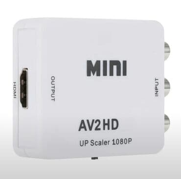 адаптер для телевизорра: AV RCA CVBS к HDMI-совместимый 1080Р видео преобразователь мини — 4