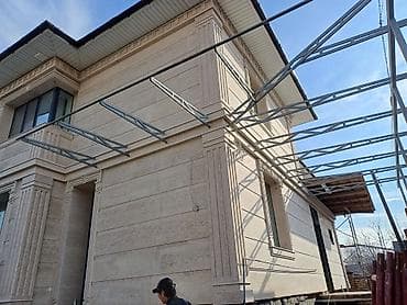 гранитная: Ремонт фасада, Утепление фасада | Лепнина, Рамки, Балясины | Гранит, Мрамор, Сары-Таш | Базальт Больше 6 лет опыта — 1