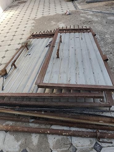 откатные ворота в бишкеке: Металлические распашные ворота - Конструкция: двустворчатые ворота из — 2