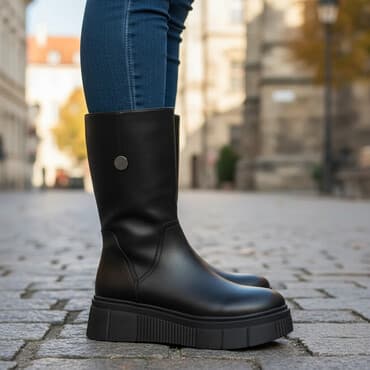 сапоги из натурального меха и кожи: ОБУВЬ ИЗ НАТУРАЛЬНОЙ КОЖИ 100% МЕХ ОВЧИНА . ОЧЕНЬ МЯГКАЯ КОЖА — 1