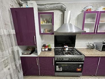 колдонулган шкафтар: Ашкана гарнитуру, түсү - Кызгылт көк — 2