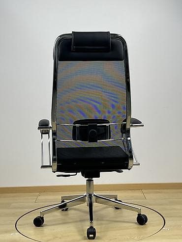 office table: Офисное кресло, Новый, С колесиками, цвет - Черный, Экокожа, Бесплатная доставка — 3