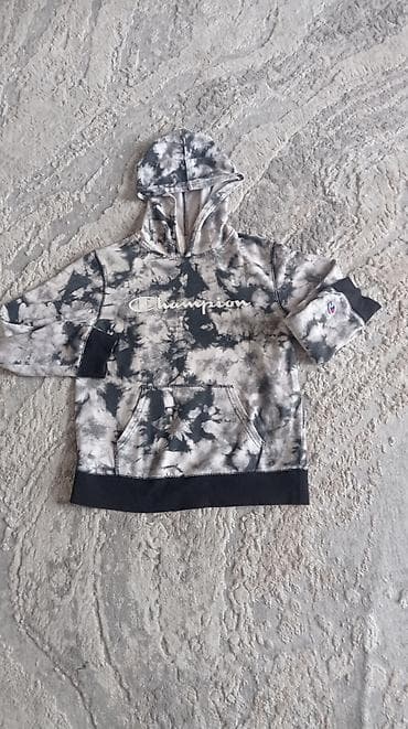 одежд: Мужская толстовка, L, Champion, Б/у, цвет - Серый, Самовывоз — 1