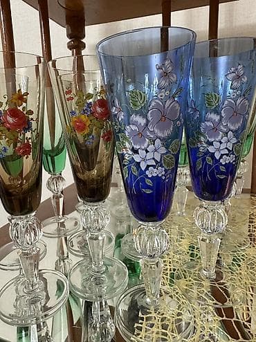 фужер: Винтажные фужеры "Суздаль". 
В разном цвете! 
Высота 19 см — 4