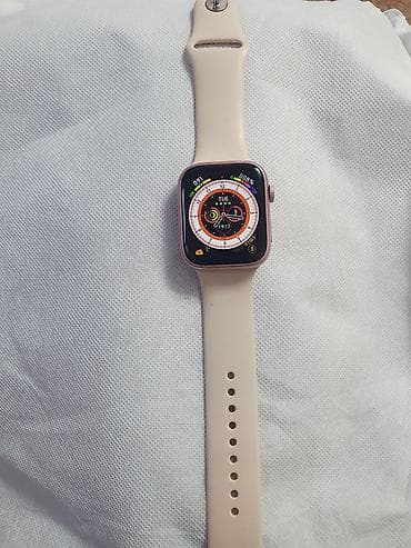 type s: Смарт-часы с квадратным экраном и розовым корпусом/ремешком — 2