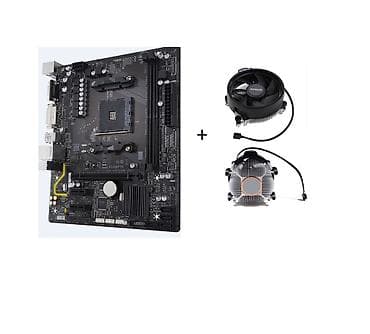 775 socket: Материнская плата для ПК, Б/у, Gigabyte, AM4, Micro-ATX — 1