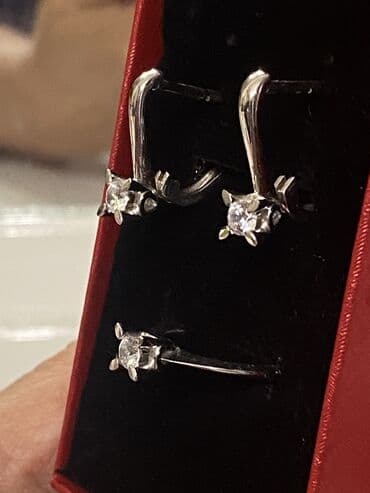 алтын золото каталог изделий: Изделия из золото . Набор- серьги - кольцо . Камень бриллиант. Россия — 1