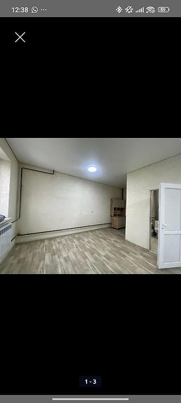 Сдается квартира в частнои доме,без хозяина, 1 ком студия, открытой
