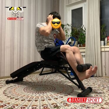 разгибание ног: Универсальный тренажёр 4в1 Гиперекстензия Парта Скотта Скамья пресса — 3