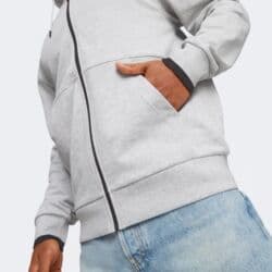 плащ дождовик: Мужская толстовка, 2XL, Puma, Б/у, цвет - Серый, Самовывоз — 5