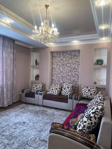 долго срочная квартира бишкек: 2 комнаты, Собственник, Без подселения, С мебелью полностью — 13