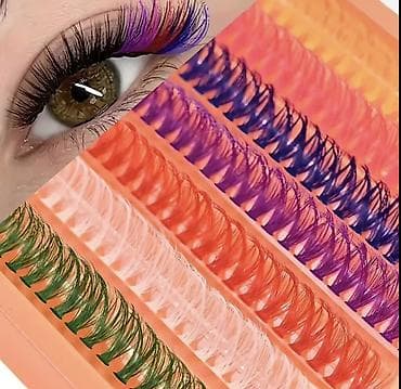 клеить стразы: Накладные пучковые ресницы Цветные и Коричневые DIY Eyelure Luxe 🌈 🤎 — 5