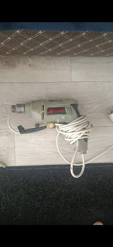 Сетевые инструменты и электроника: 1) Ударная дрель Crown (проводная)