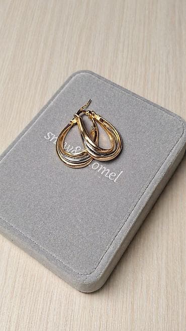 Личные вещи: Серьги, Женские, Вставка: Без вставки — 1