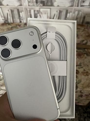 17 pro: IPhone 17 Pro, Б/у, 256 ГБ, Серебристый, Коробка, 100 % — 2