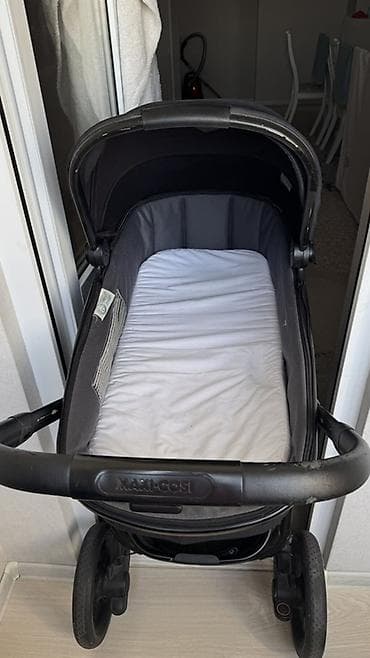 Коляски: Коляска, Другой бренд, цвет - Черный, Б/у, Самовывоз, Платная доставка — 2