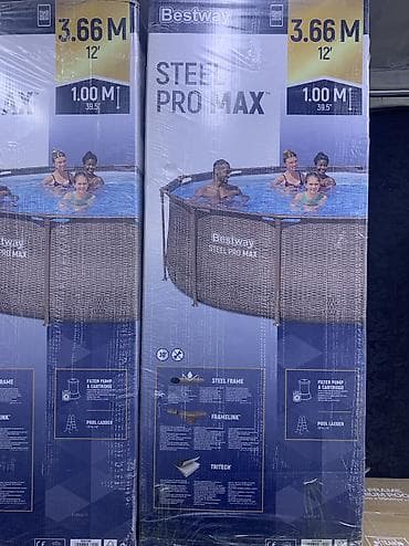 Спорт жана эс алуу: СКПЕР АКЦИЯ УСПЕЙТЕ ПРИОБРЕСТИ !!! Каркасный бассейн Bestway Steel — 7