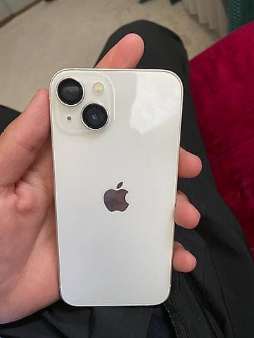 Apple iPhone: IPhone 13, Б/у, 128 ГБ, Старлайт, Чехол, 87 % — 1