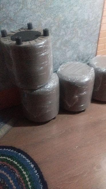 Оңдоп-түзөө жана курулуш: Пуфы-табуреты цилиндрической формы - Мягкие компактные пуфы круглой — 5