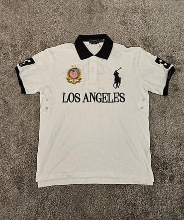 женские футболки лакост: Мужская футболка, S, M, L, Polo Ralph Lauren, Новый, цвет - Белый, Бесплатная доставка — 1