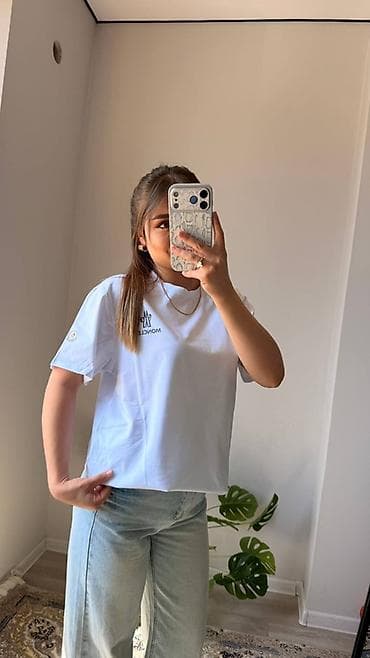 moncler футболка: Футболка, Классическая модель, Made in KG, Moncler, Хлопок, Новый, M, 3XL — 2