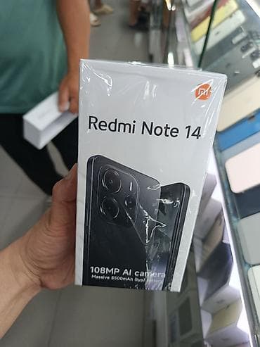 pes 3: Redmi, Redmi Note 14, Новый, 128 ГБ, цвет - Черный, 2 SIM — 1