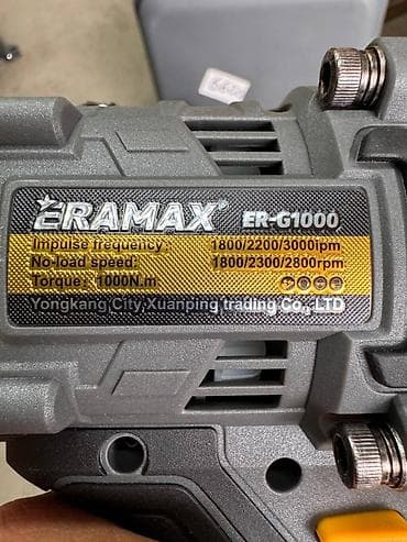 Инструменты: Аккумуляторный ударный гайковерт ERAMAX ER-G1000 Доставка по всему — 3