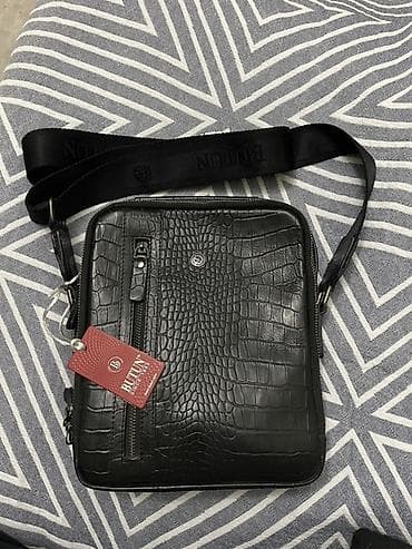 Классическая сумка, Butun, Материал: Натуральная кожа, Застежка на молнии, Мужские