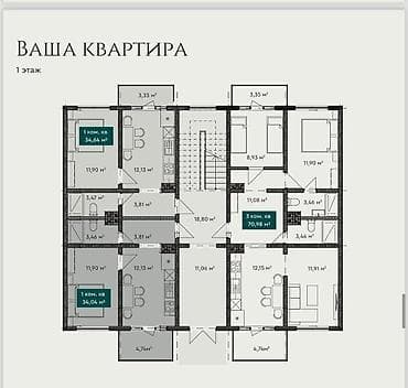 baytik: Продаются 1, 2и 3х ком. квартиры на Иссык-Куле в апарт-отеле «Кейсар» — 2