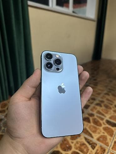 IPhone 13 Pro, Б/у, 128 ГБ, Blue Titanium, Чехол, В рассрочку, 100 %