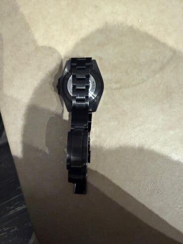 Чемоданы: Наручные часы в дайверском стиле, черные - Корпус и браслет: черное — 2