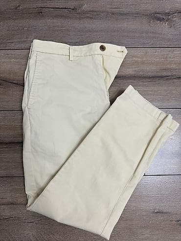 Мужские брюки, S, Uniqlo, Б/у, цвет - Бежевый, Самовывоз