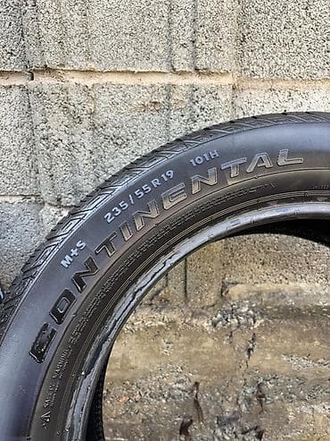 сл9 сл7: Шины 235 / 55 / R 19, Всесезонная, Б/у, Комплект, Внедорожные (АТ/МТ), Таиланд, Continental — 1