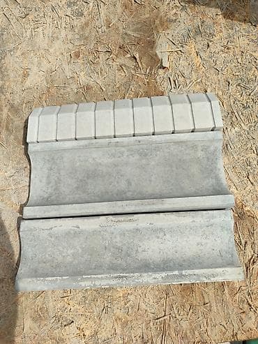 мата пила: Бордюр, латок, люк. Бордюрдун баардык түрү Узуну 50см, 1м Бийиктиги — 1