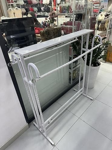 железный прут: Металлическая торговая стойка-перекладина для одежды - Конструкция — 3