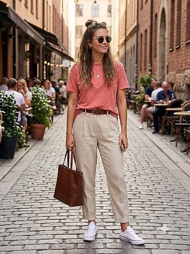 Женская одежда: Футболка M&S Collection,( Индия) женская, терракотово-кораллового — 3