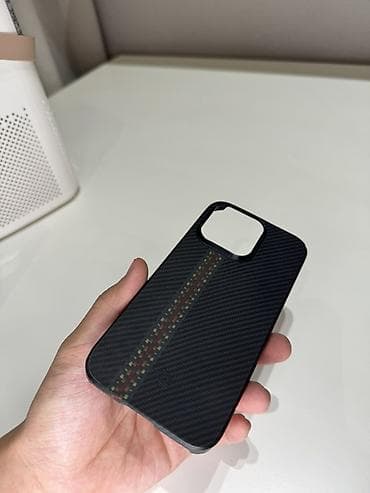 карбоновый чехол: Чехол PITAKA MagEZ Case iphone 14 pro (серия с центральной мозаичной — 3