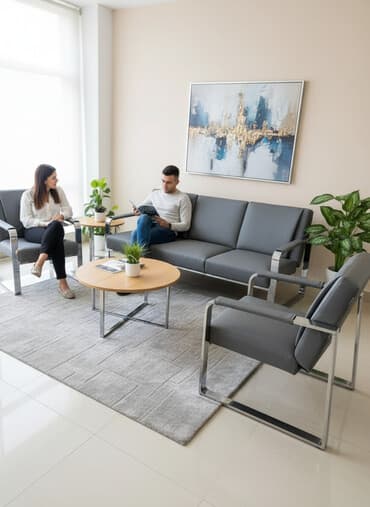 ткань на мебель: Комплект мягкой мебели в современном стиле: трехместный диван + 2 — 1