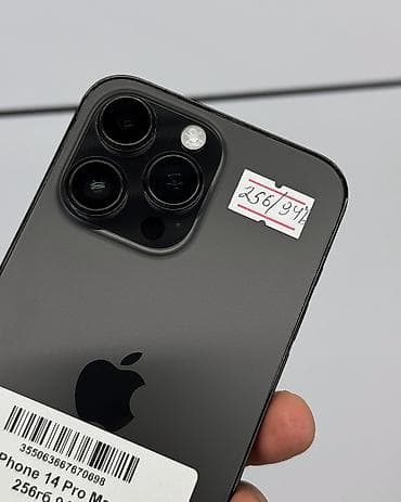 iphone 17e: IPhone 14 Pro Max, Б/у, 256 ГБ, Jet Black, Защитное стекло, Чехол, В рассрочку, 94 % — 3