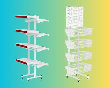 ремонт витрин: Стеллаж Дисплей торговый напольный, Дисплей перфорированный с — 9