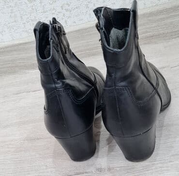 сапоги из натурального меха и кожи: Германские сапоги демисезонные. Натуральная кожа, Небольшой — 3