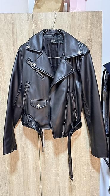 Мокасины и лоферы: Кожаная куртка, Косуха, Экокожа, Укороченная модель, S, M — 3