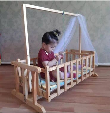 детскую кроватку кроватка к: Люлька, Новый, Качалка, Дерево, Самовывоз, Платная доставка — 3