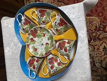 подарочные чайные наборы: Чайный набор в подарочной упаковке (сердечко) - Комплектация: 6 чашек — 2