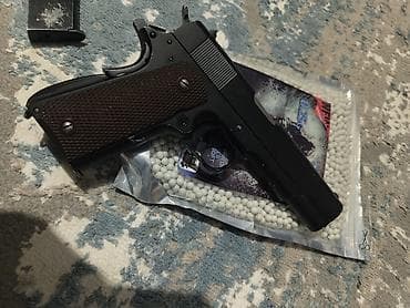 Спорт жана хобби: Продам страйкбольный colt 1911 на Грингазе от фирмы WE пистолет в — 3