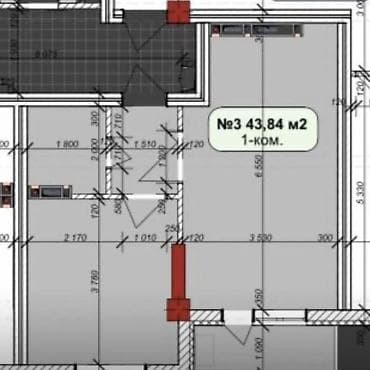 купить квартиру жк космос: 2 комнаты, 44 м², Элитка, 8 этаж, Готовая ПСО (под самоотделку) — 4