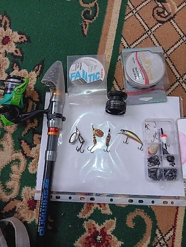 удилище: Набор для спиннинговой рыбалки. Состав: - Спиннинговое удилище — 1