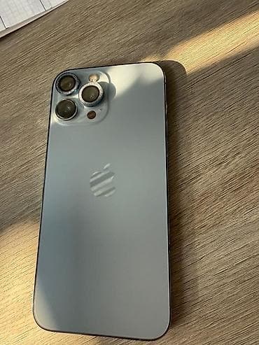 note 9: IPhone 13 Pro Max, Б/у, 256 ГБ, Синий, Защитное стекло, 80 % — 1